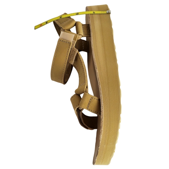 Teva midform universal leather strappy sandals desert sand - Picture 12 of 14